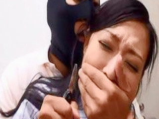 Wild nipponese wifey takes rough sex with chinese burglar in tokyo hotel room