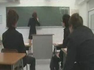 Japanese School Mistress getting Pounded by Nippon Students!